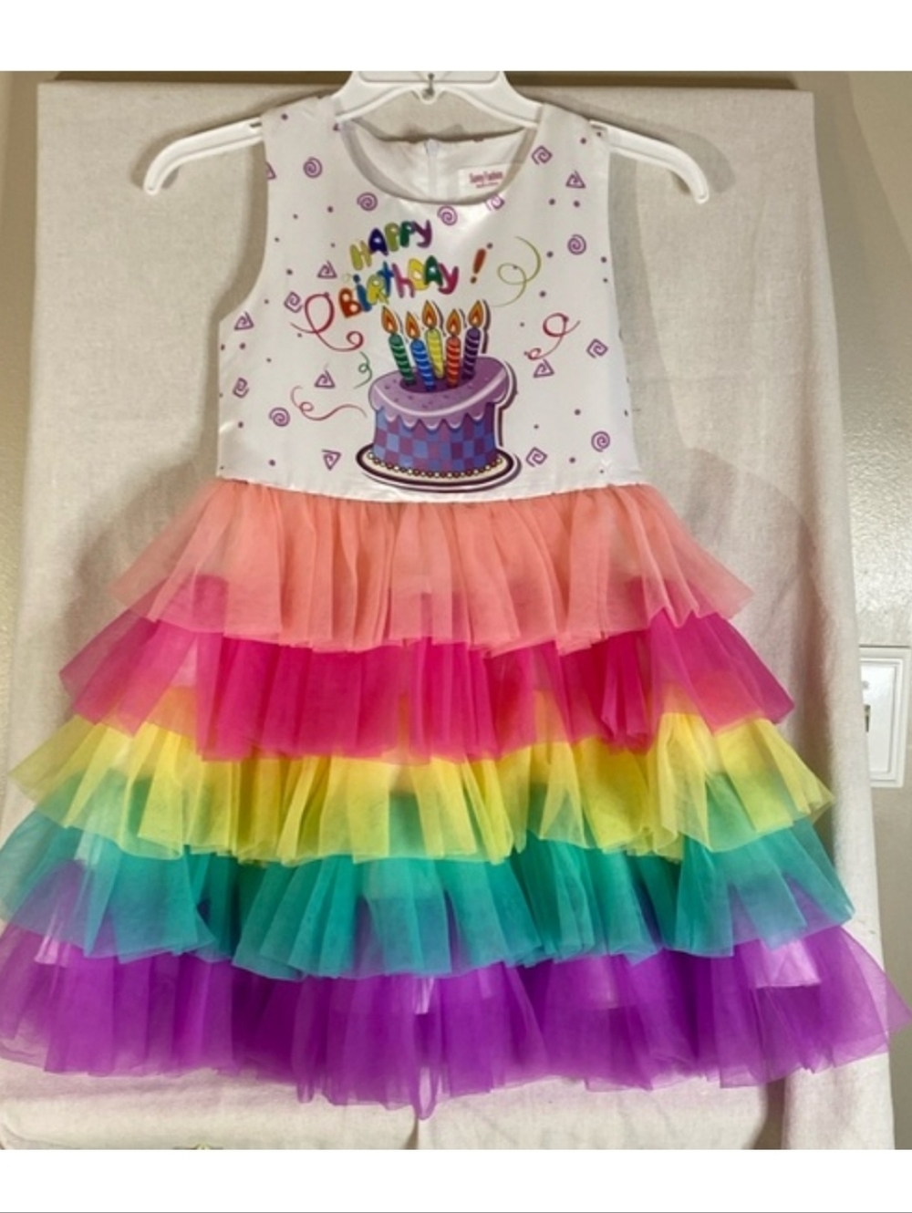 Happy Birthday Dress Size 4 Kids